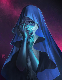 steftastan: finished blue diamond! it feels great to do a painted