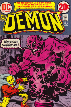 The Demon, No. 10 (DC Comics, 1973). Cover art by Jack Kirby.From