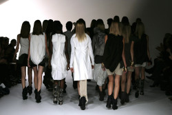 runwayispower:  fashionprowler:  Rick Owens Spring 2010  runway