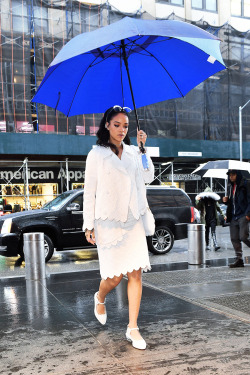 rihannalb:  Rihanna out and about in New York.