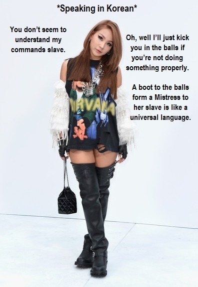 Anon asked: Can you please do one of LC ballbusting? Lee Chaerin is her real name she’s a kpop star.