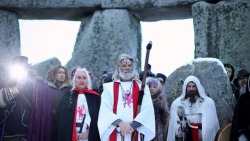 Over 3,500 people, including Druids and Pagans, gathered at Stonehenge