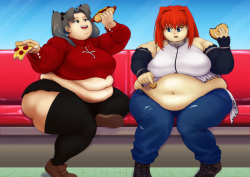 thekdubs:Fate gals enjoying a hearty meal for @fun-10-x-int-40-ir2