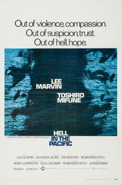 movieposteroftheday:  US one sheet for HELL IN THE PACIFIC (John