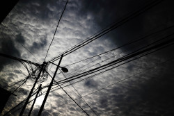 Clouds and Electrical Wires