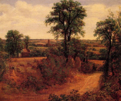 artist-constable: A Lane near Dedham, John Constable Medium: