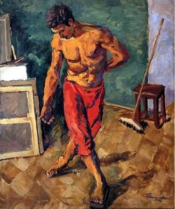 Pyotr Konchalovsky, (1876-1956, Ukraine) Floor Polisher, 1946 