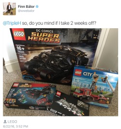 lasskickingwithstyle:  LOL! This man and his love for Lego’s