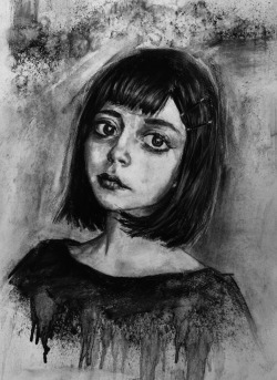 just-art:  Charcoal portrait by RaisedByOthers