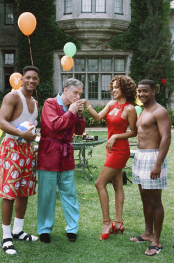 ghettost4r:  The cast of Fresh Prince of Bel Air at the Playboy