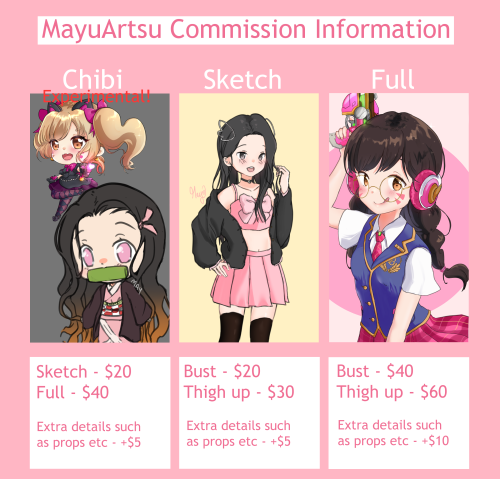 mayuartsu: Please feel free to message me here or through Discord