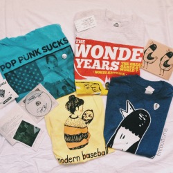 frntbottoms:  merch I got at the greatest generation tour 5/29/14