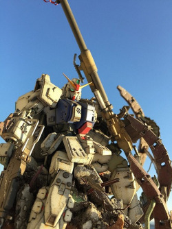 rhubarbes:  GUNDAM GUY: HGUC 1/144 Gundam Ground Type - Diorama