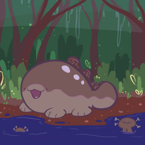violetmagician:Keep thinking about the new wooper evo