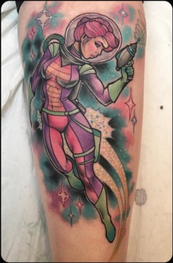 unkisssable:  Got my space girl pin up tattoo yesterday at the