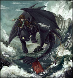 queerquilava:  HTTYD - Fishing Lessons by *ArmadaRyu 