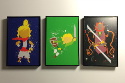the-daily-robot:  A slew of framed gaming print trios now available