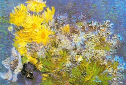 leuc:Van Gogh’s Flowers  Flowers in a Vase, 1887 Vase of lilacs,