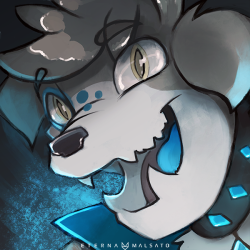 Icon commission for Joe Dogg of their OC in diamond dog form.
