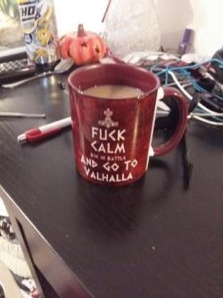 I got a new coffee mug.