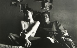 secretcinema1: Self-Portrait with Inez, c1947, Saul Leiter  
