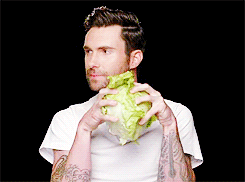nbcthevoice:  Is there anything more awesome than Adam eating