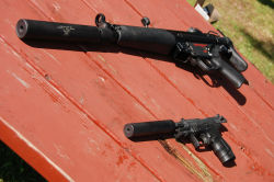 trident701:Summer Fun.  Pew-Pew.MP5A3 clone SBR w/SWR Trident-9Walther