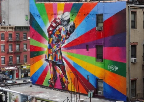 Colourized icon (street art by Eduardo Korba)