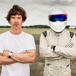 Benedict & The Stig. Amazing! #Benedict #Benedictcumberbatch