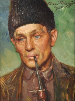   Portrait of a Man with a Pipe - Lucas Vincent Mrzyglod   