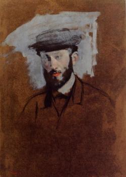 Edgar Degas, Portrait-Study of Eugène Manet (1875)