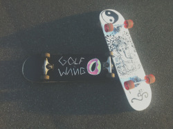 shutuupp:  me and kaarina painted our decks x