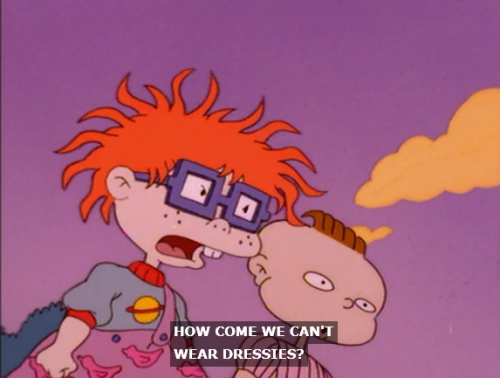 allanime01:  caprediem:  tassiekitty:  samwinchesterswifipassword:  seriouslyamerica:  Seriously, Rugrats was not fucking around.  People don’t give Rugrats enough credit for how progressive it was. I mean think about it. Chuckie, for most of the series