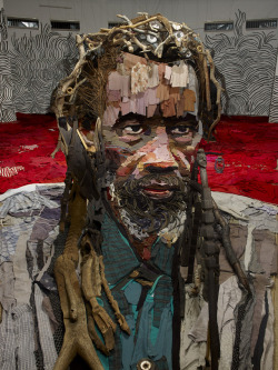 laughingsquid:  Room-Sized Anamorphic Portrait of Malian Actor