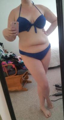 naughtybunbun:  my first public picture in my bikini. two things