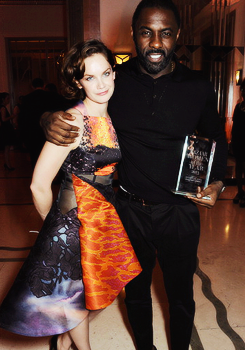 enchantedadieu: Ruth Wilson and Idris Elba, winner of Man of