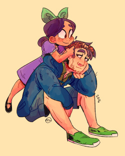 stardewimagines:  thedoormann:  shane and jas and flower crowns