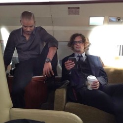 criminalmindsfeed:  @crimmindscbs: Shemar and Matthew chilling