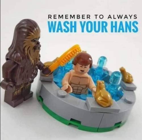 loloftheday:  Wash your Hans. You don’t know where he’s been.