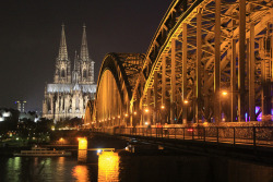 sapphire1707:  Cologne Cathedral & Hohenzollern Bridge by