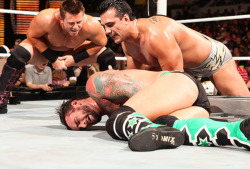 stephluvzrasslin:  The Miz & Alberto Del Rio punish CM Punk
