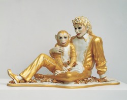 dream-realm:Jeff Koons Michael Jackson and Bubbles, 1988