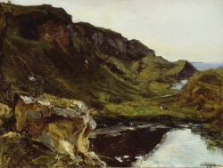 Théodore Rousseau (Paris 1812 - Barbizon 1867); Landscape, c.