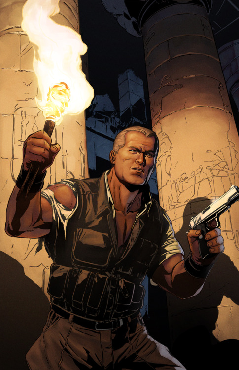 thehappysorceress:thatmonkeymarc:Lara Margarida’s kick ass colours on my Doc Savage cover!  You two are quite the art team-up!