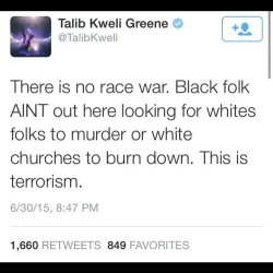 ayeshanura:  Just so we’re clear…  #talibkweli #truth #terrorism