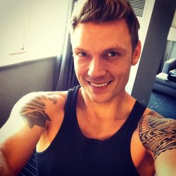 famous-skin:  Nick Carter (Technically not nude but quite enjoyable.)