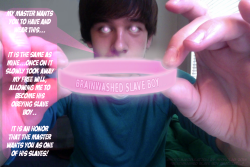 hypnolad:  “Brainwashed Slave Boy Bracelet” You did