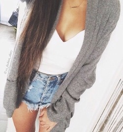 style-wild-young-and-free:get this outift: Top; Shorts ; Cardigan