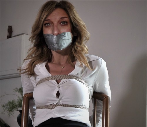 bondagehedgehog:  silviasouza:#crossdresser #tied #gagged Photomanipulation