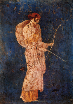 ruihenriquesesteves:  Godess Diana, fresco, Villa dei Vetti,